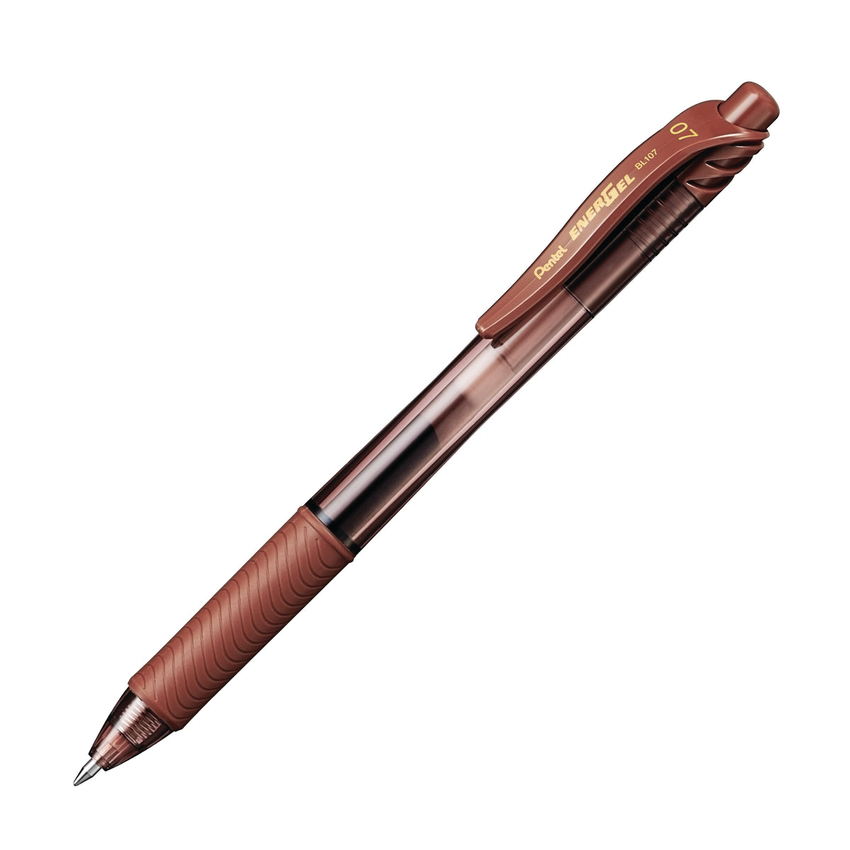 Pentel EnerGel-X Retractable Gel Pen 0.7 mm Brown (PENBL107E)