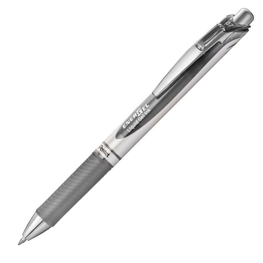 Pentel EnerGel retractable gel pen 0.7mm grey