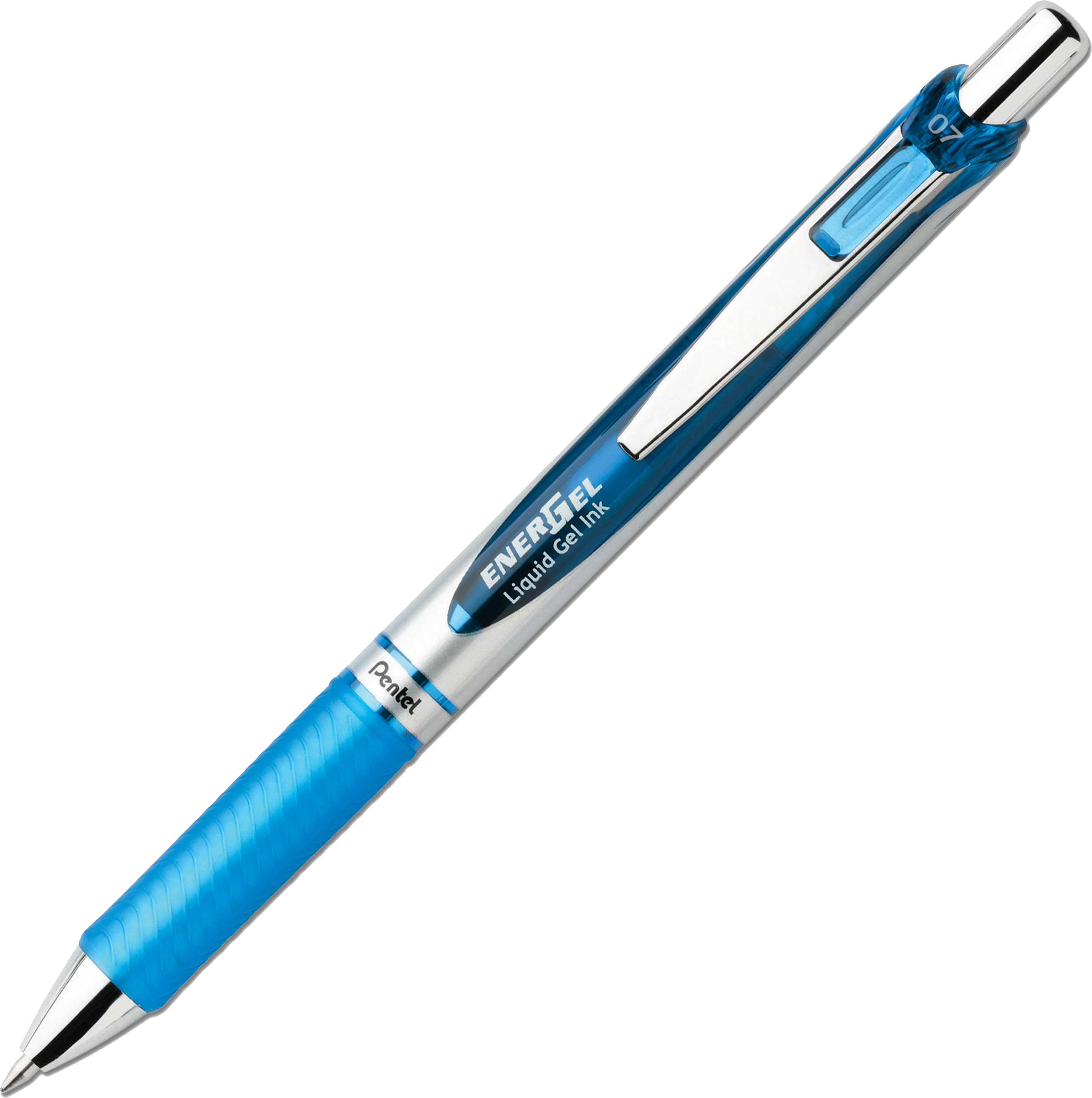 Pentel EnerGel retractable gel pen 0.7mm sky blue