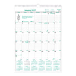 Brownline EcoLogix 12-Month Monthly Wall Calendar 2027, English, 12"x17"
