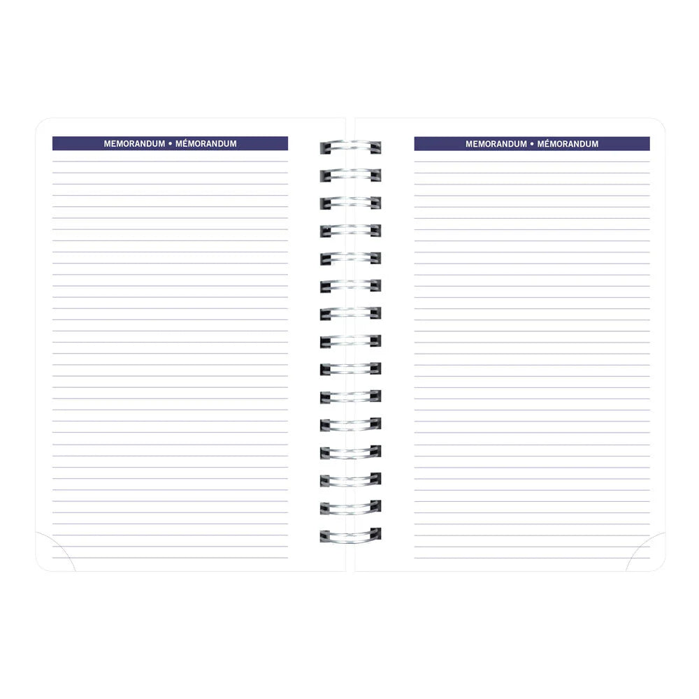 Agenda quotidien Blueline DuraGlobe, couverture souple, 8 po x 5 po, bilingue, rouge