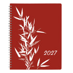 Blueline DuraGlobe Joyful 14-Month Monthly Planner Dec 2026–Jan 2028, Bilingual, Red