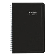 Agenda journalier 12 mois Blueline 2026 Essential – Janvier à décembre – 8 po x 5 po – Noir – Bilingue
