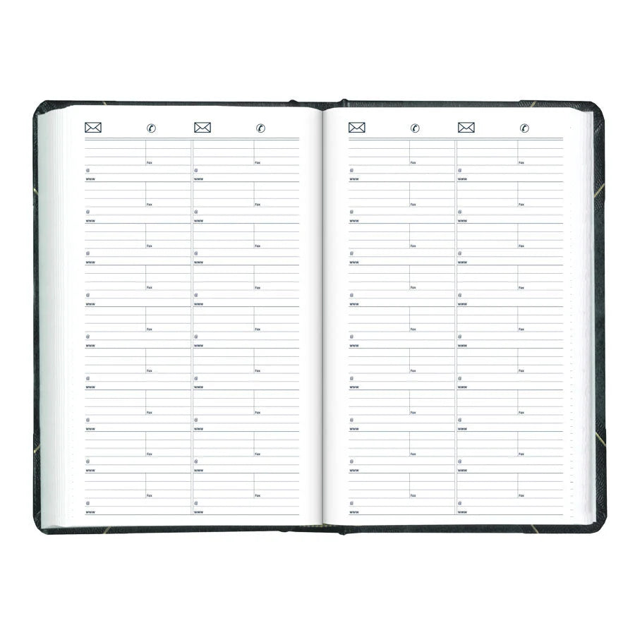 Agenda journalier traditionnel 12 mois Brownline 2026 – Janvier à décembre – 13-3/8" x 8" – Vert marbré – Anglais