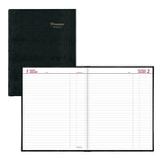Journal relié à couverture rigide traditionnelle Brownline®, 25,4 cm x 20 cm, noir, anglais