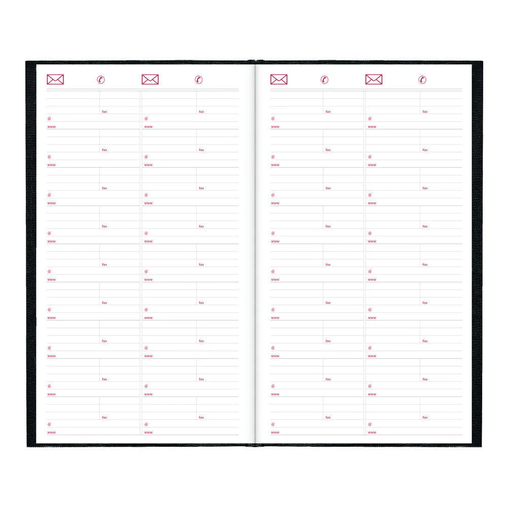 Journal traditionnel quotidien à couverture rigide Brownline® 13-3/8" x 7-7/8" Noir Anglais
