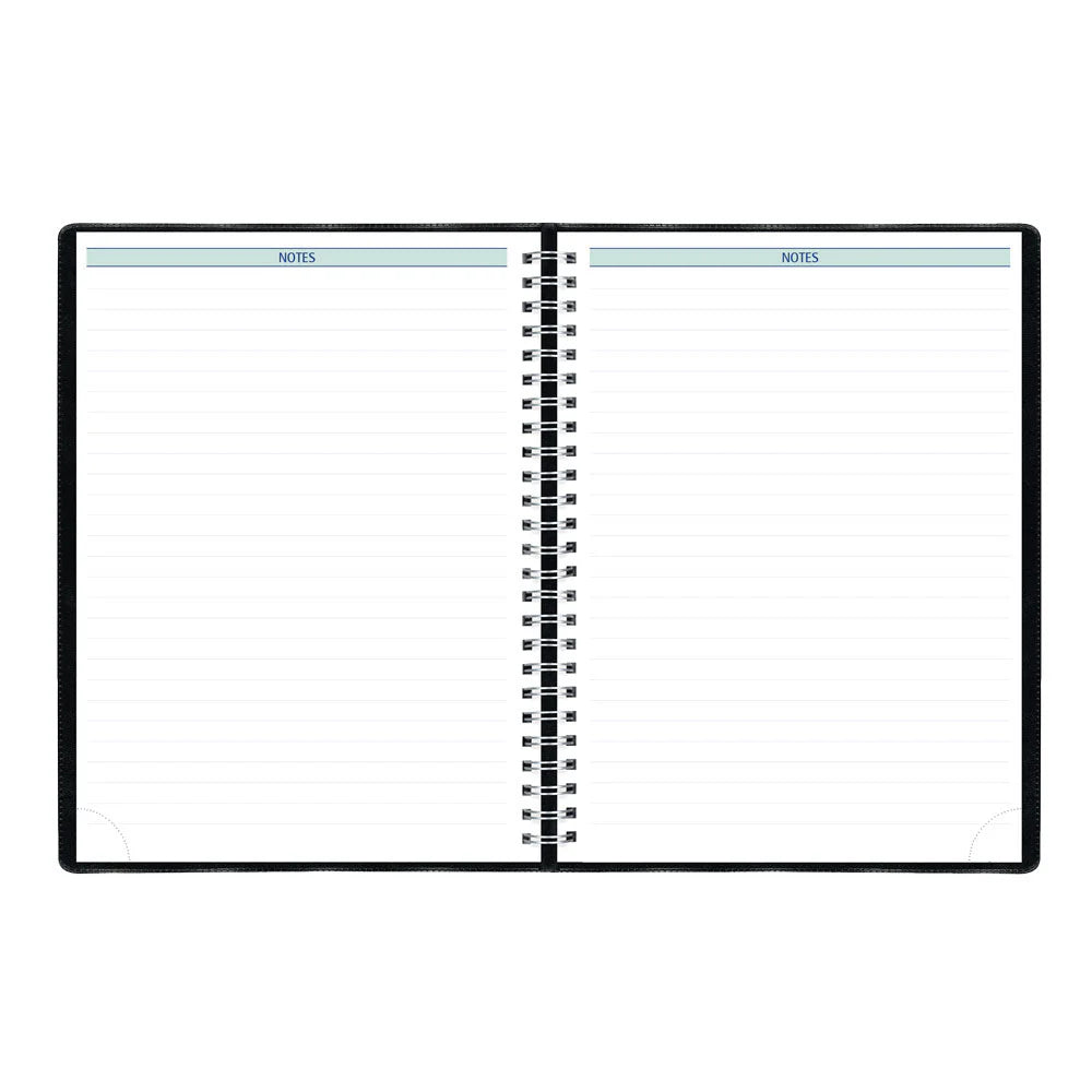 Agenda semainier/mensuel Blueline 2026 Timanager 13 mois - De décembre à décembre - 10 1/4" x 7 5/8" - Noir - Anglais C590081