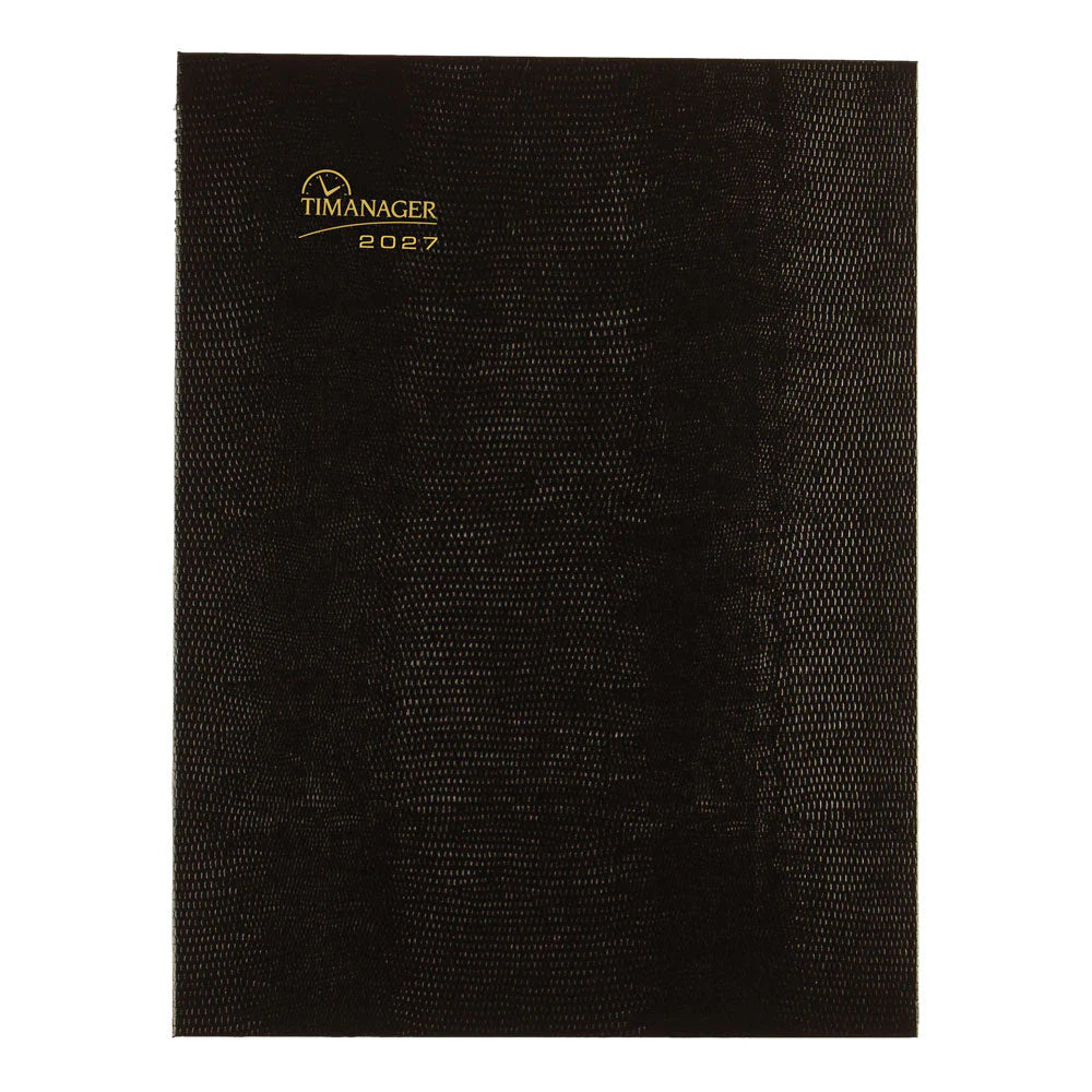 Blueline 2026 Timanager CoilPro Agenda semainier 13 mois – de décembre à décembre – 10-1/4 po x 7-5/8 po – Noir – Anglais C590581