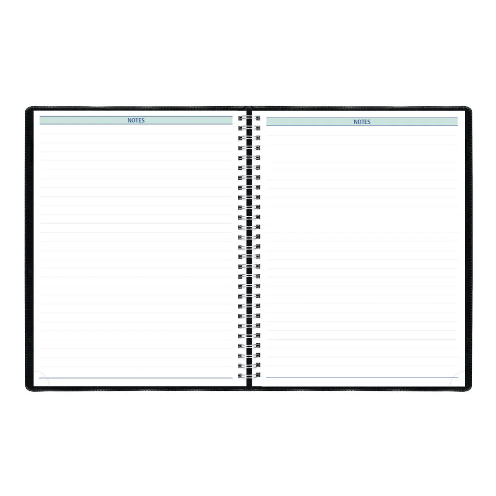 Blueline 2026 Timanager Agenda Semainier/Mensuel 13 Mois - Décembre à Décembre - 11" x 8-1/2" - Noir - Anglais