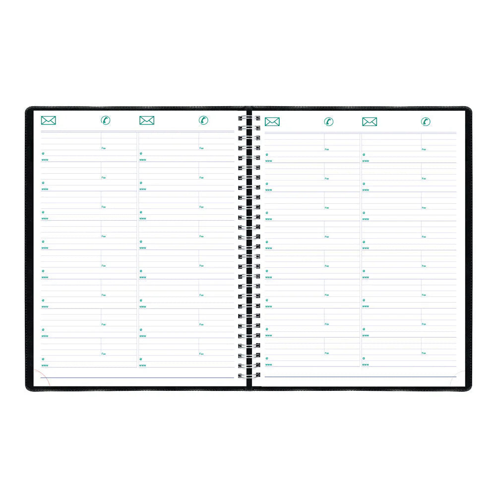Blueline 2026 Timanager Agenda Semainier/Mensuel 13 Mois - Décembre à Décembre - 11" x 8-1/2" - Noir - Anglais