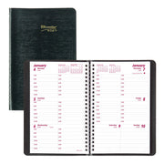 Blueline Essential 12-Month Weekly Appointment Book 2027, English, Black, 8"x5"