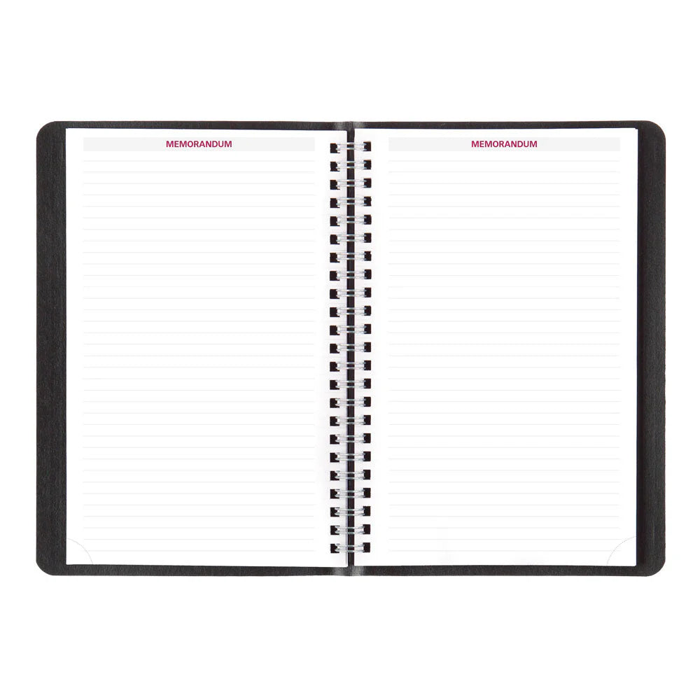 Blueline Essential 12-Month Weekly Appointment Book 2027, English, Black, 8"x5"