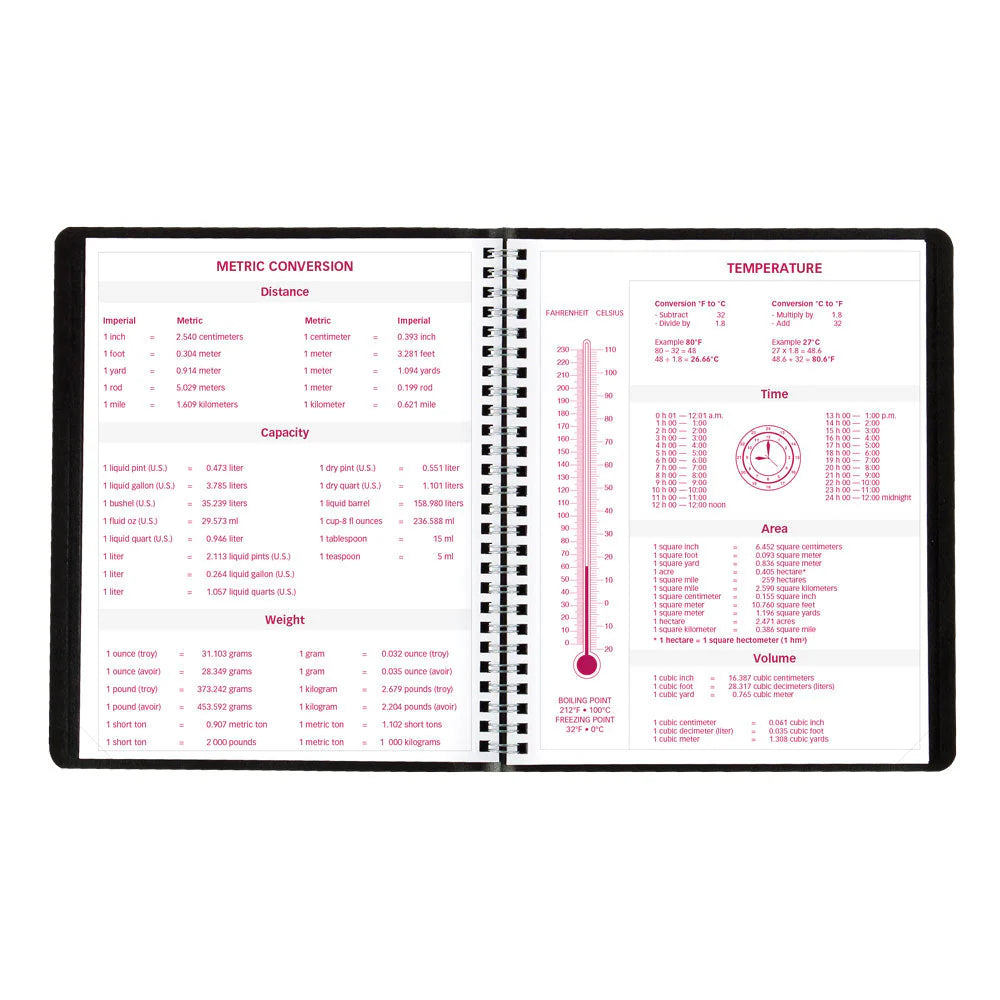 Blueline Essential 14-Month Monthly Diary Dec 2026–Jan 2028, English, Black, 8-7/8"x7-1/8"
