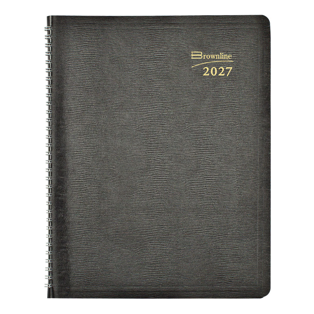 Blueline Essential 16-Month Academic Monthly Planner Sept 2026–Dec 2027, Black, 11"x8.5"