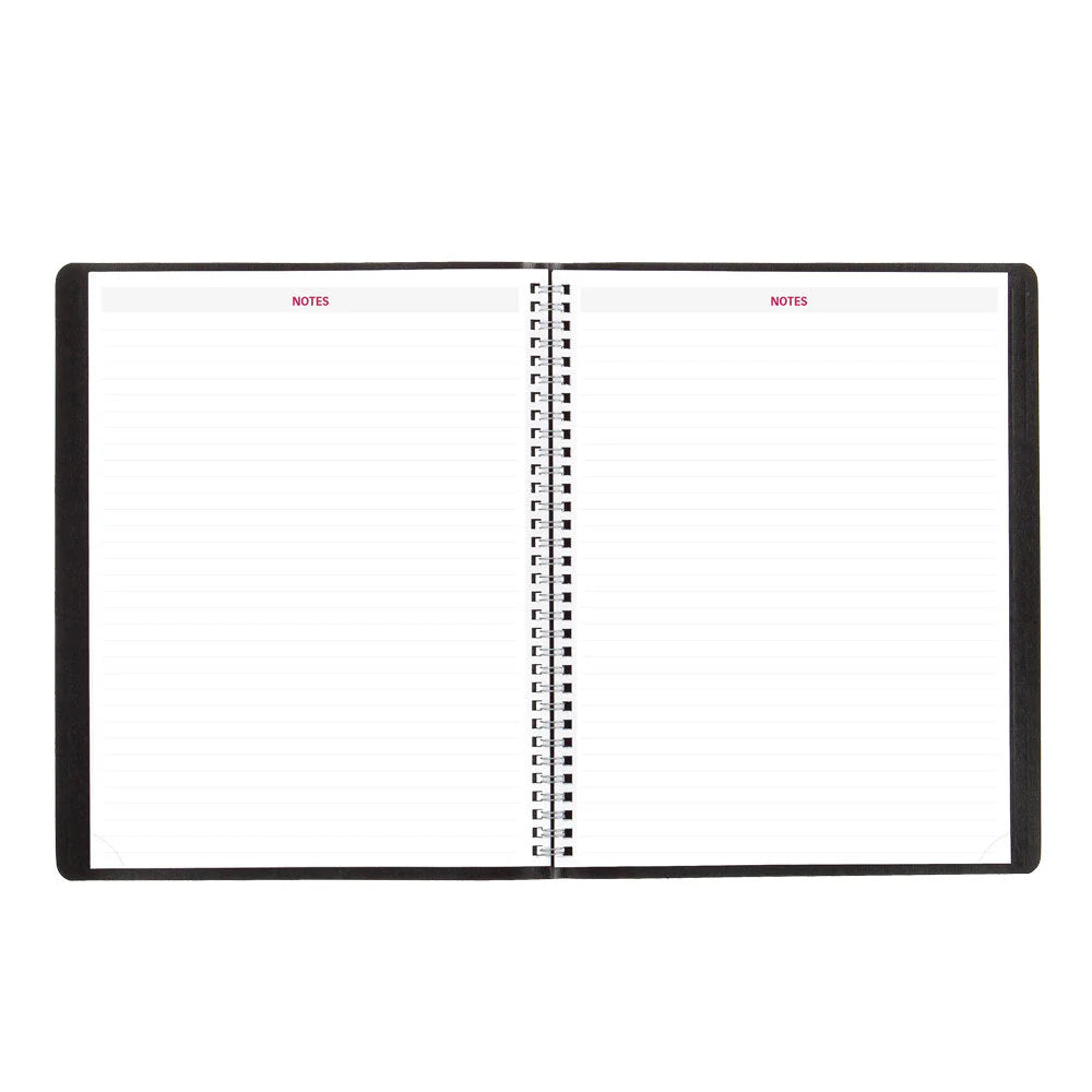 Blueline Essential 16-Month Academic Monthly Planner Sept 2026–Dec 2027, Black, 11"x8.5"