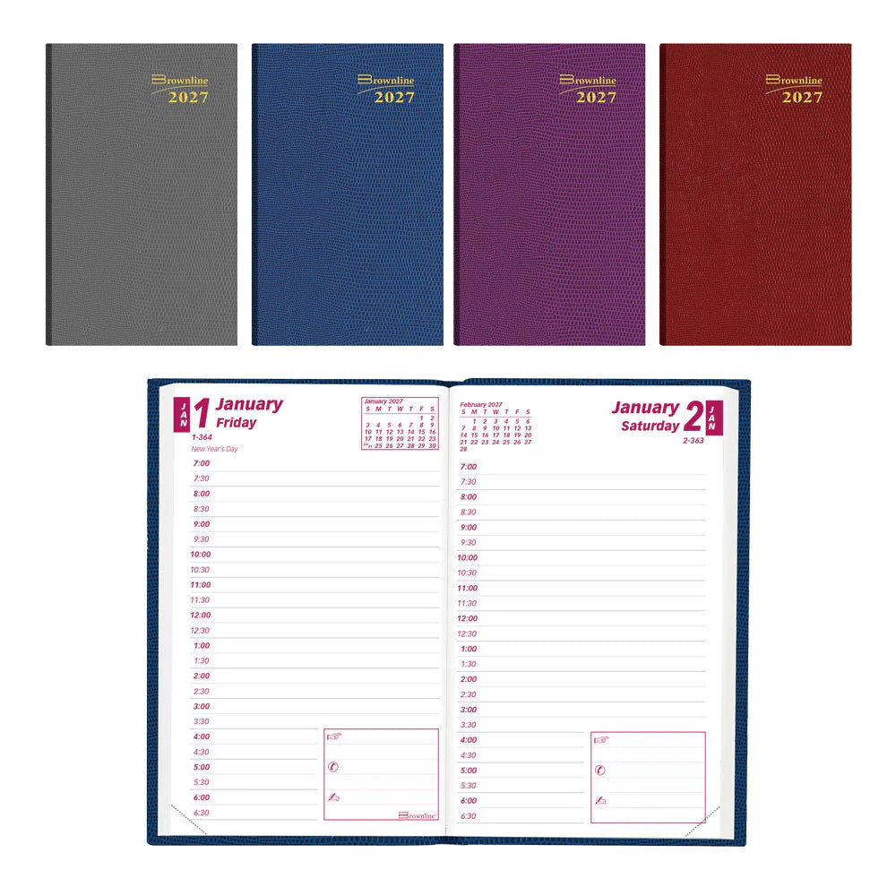 Agenda de poche quotidien 4,75 x 3 po ASSORTIS