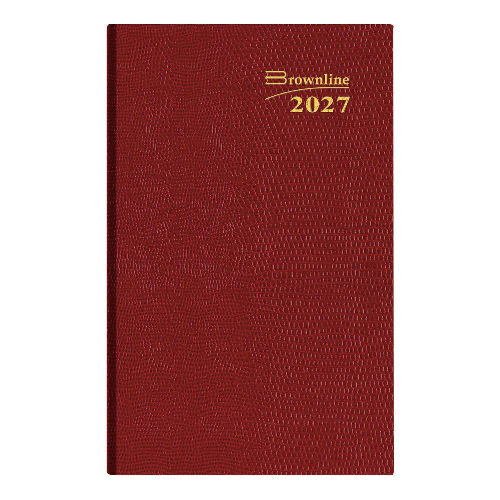 Blueline Essential 12-Month Daily Pocket Planner Jan–Dec 2027, Assorted Colours, 4.75"x3"