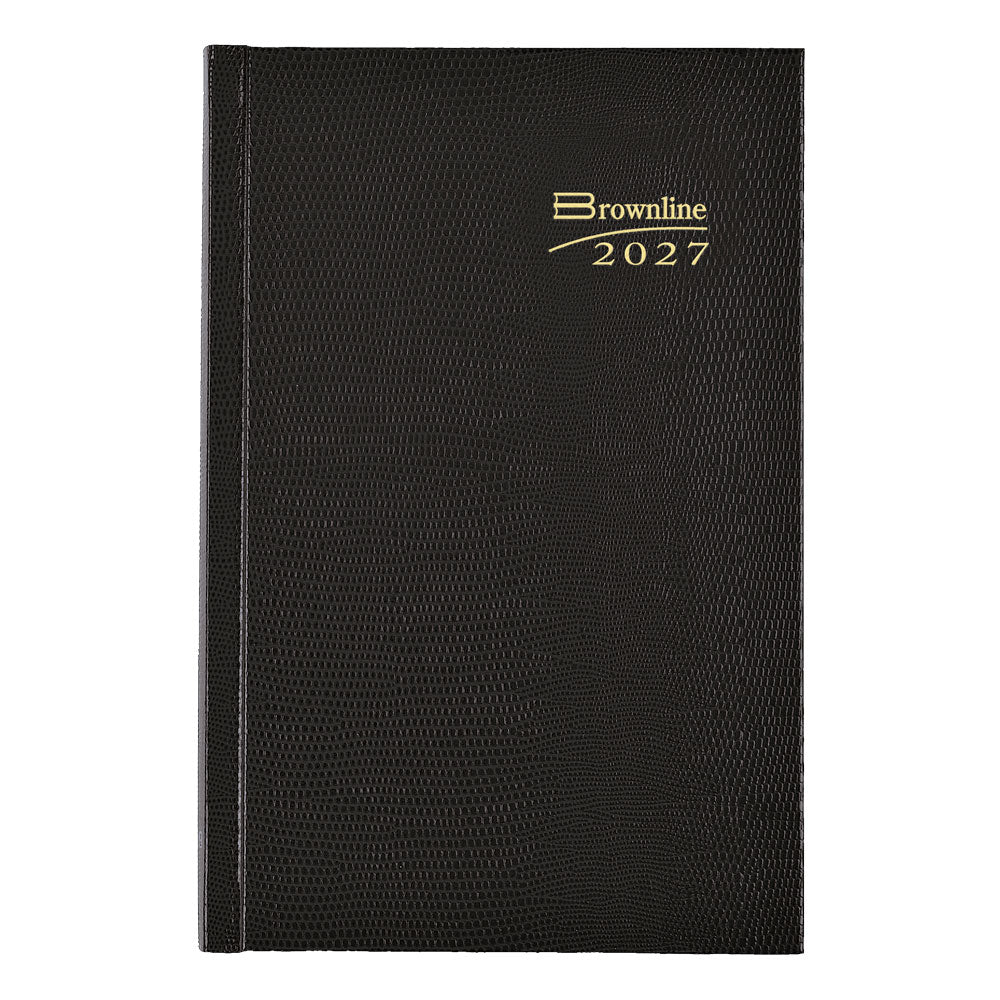 Planner Daily Hard Cover 7 1/2 x 5 Black 2027 CB387BLK