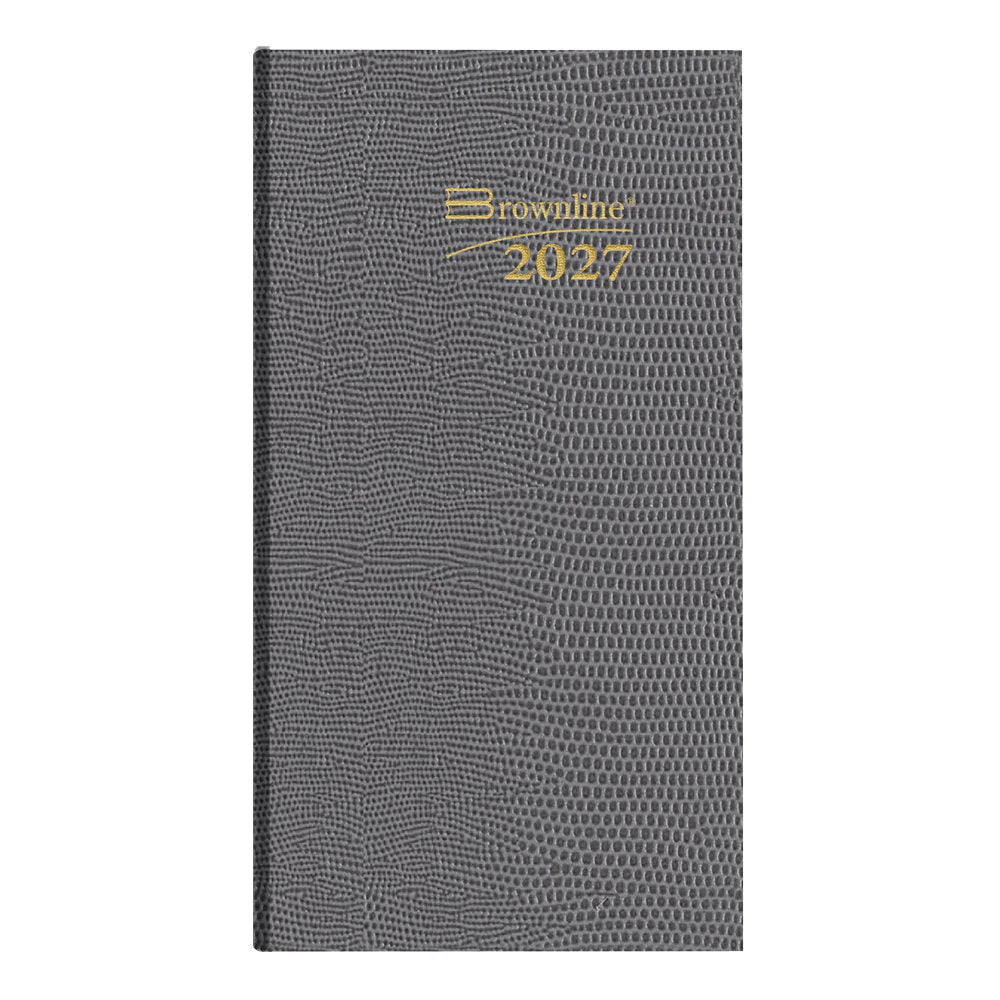 Brownline Traditional 12-Month Daily Pocket Diary 2027, Assorted, English, 6"x3-1/8"