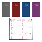 Brownline Traditional Daily Pocket Appointment Book Dec 2026–Jan 2028, Assorted, 6"x3-1/8"