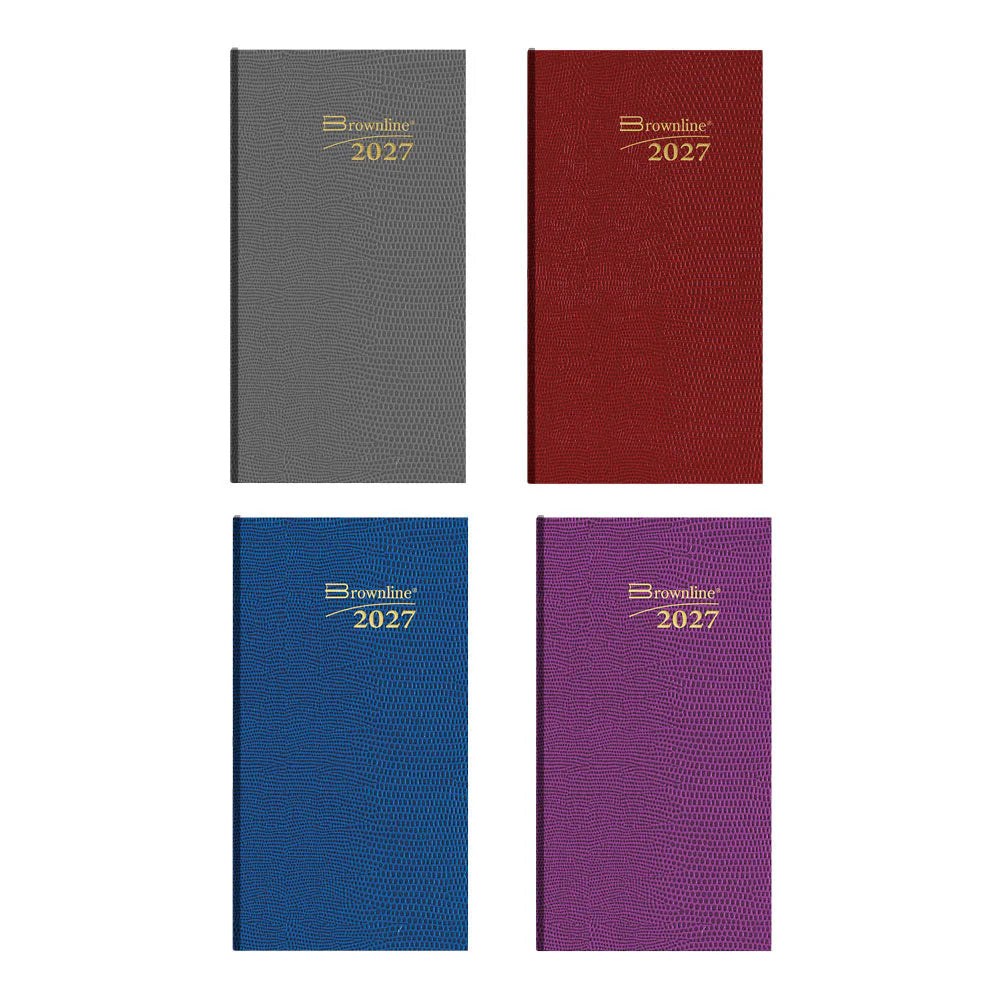 Brownline Traditional Daily Pocket Appointment Book Dec 2026–Jan 2028, Assorted, 6"x3-1/8"