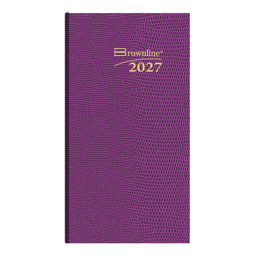 Brownline Traditional Daily Pocket Appointment Book Dec 2026–Jan 2028, Assorted, 6"x3-1/8"