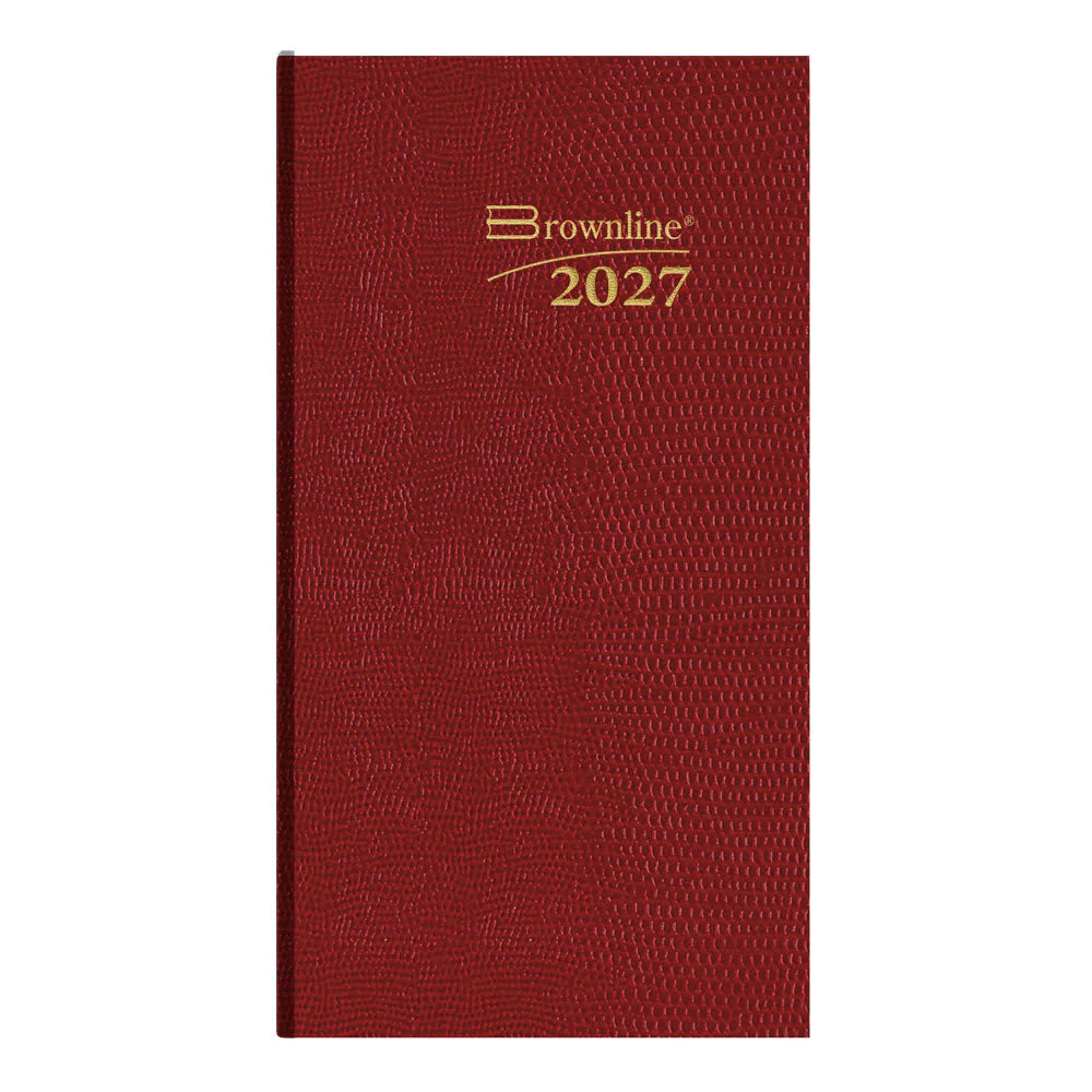 Brownline Traditional Daily Pocket Appointment Book Dec 2026–Jan 2028, Assorted, 6"x3-1/8"