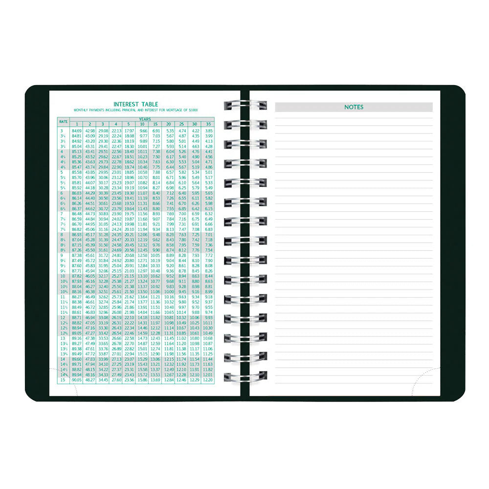 Brownline EcoLogix 12-Month Daily Planner 2027, English, Black, 8"x5"