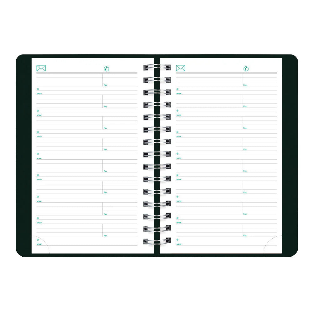 Brownline EcoLogix 12-Month Daily Planner 2027, English, Black, 8"x5"