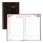 Brownline Traditional 12-Month Daily Appointment Book 2027, Perfect Binding, Black, 8"x5"