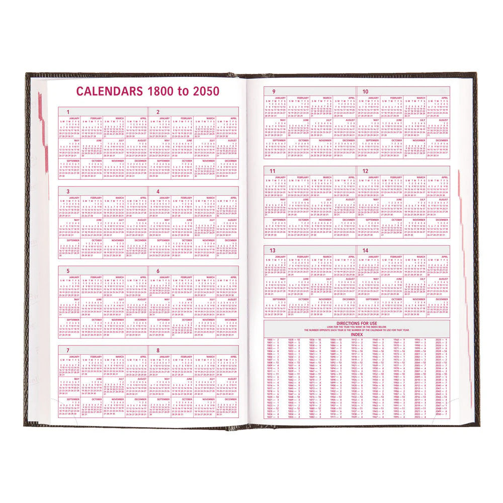 Brownline Traditional 12-Month Daily Appointment Book 2027, Perfect Binding, Black, 8"x5"