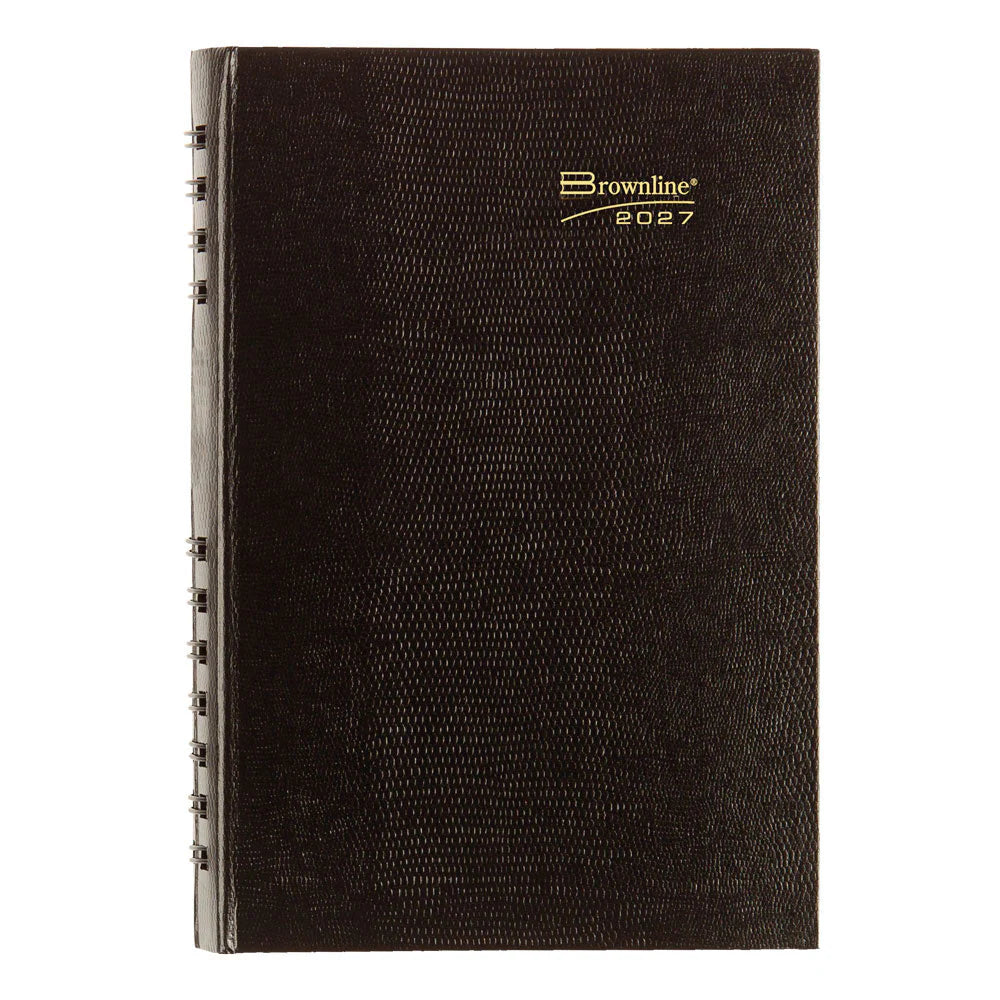 Agenda quotidien / semainier avec couverture rigide Brownline CoilPro