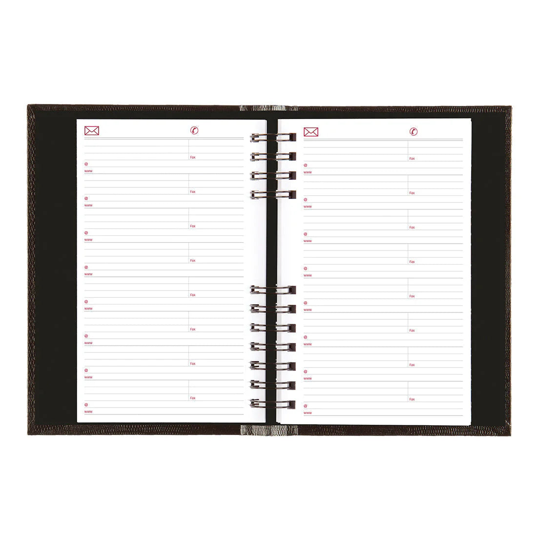 Brownline CoilPro 12-Month Daily Appointment Book 2027, Hard Cover, Black, 8"x5"