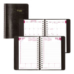 Brownline Essential 12-Month Daily Diary 2027, Twin Wire, Black, English, 8"x5"