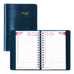 Brownline Essential 12-Month Daily Diary 2027, Twin Wire, Blue, English, 8"x5"