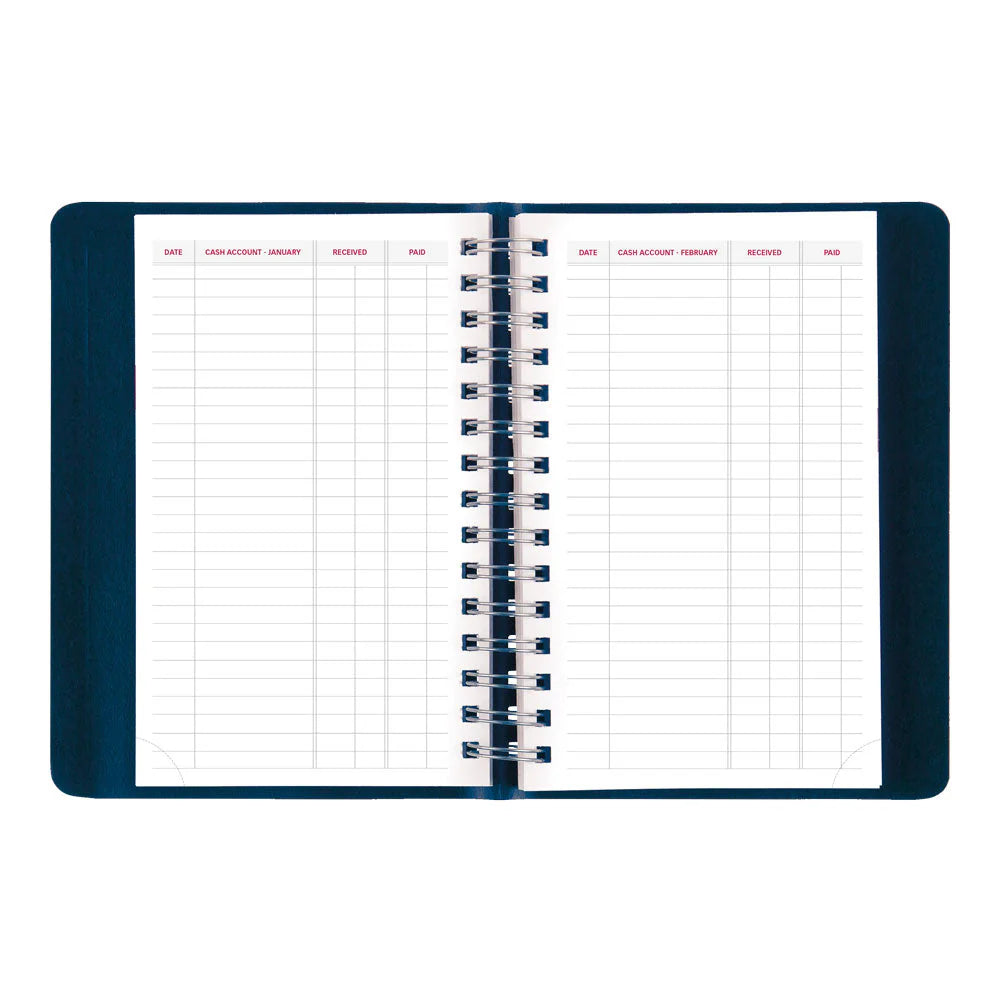 Brownline Essential 12-Month Daily Diary 2027, Twin Wire, Blue, English, 8"x5"