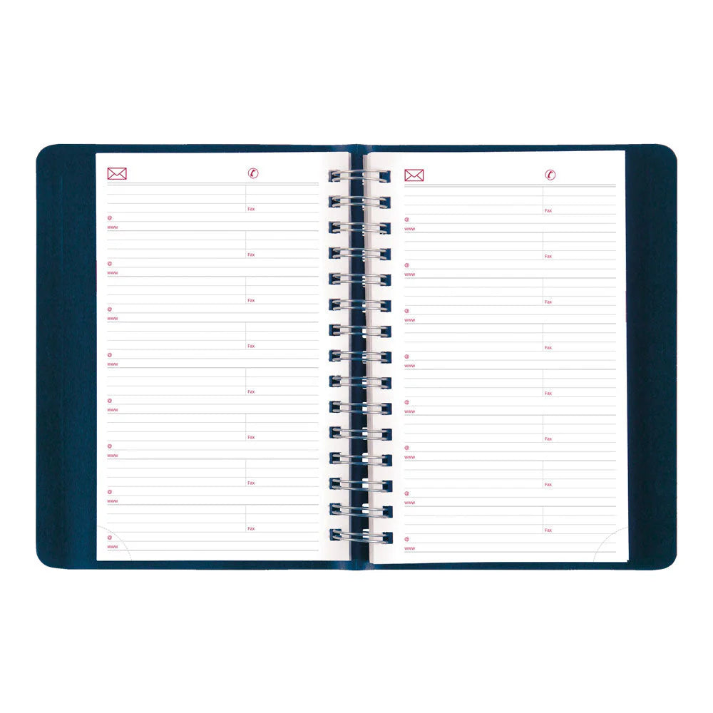Brownline Essential 12-Month Daily Diary 2027, Twin Wire, Blue, English, 8"x5"