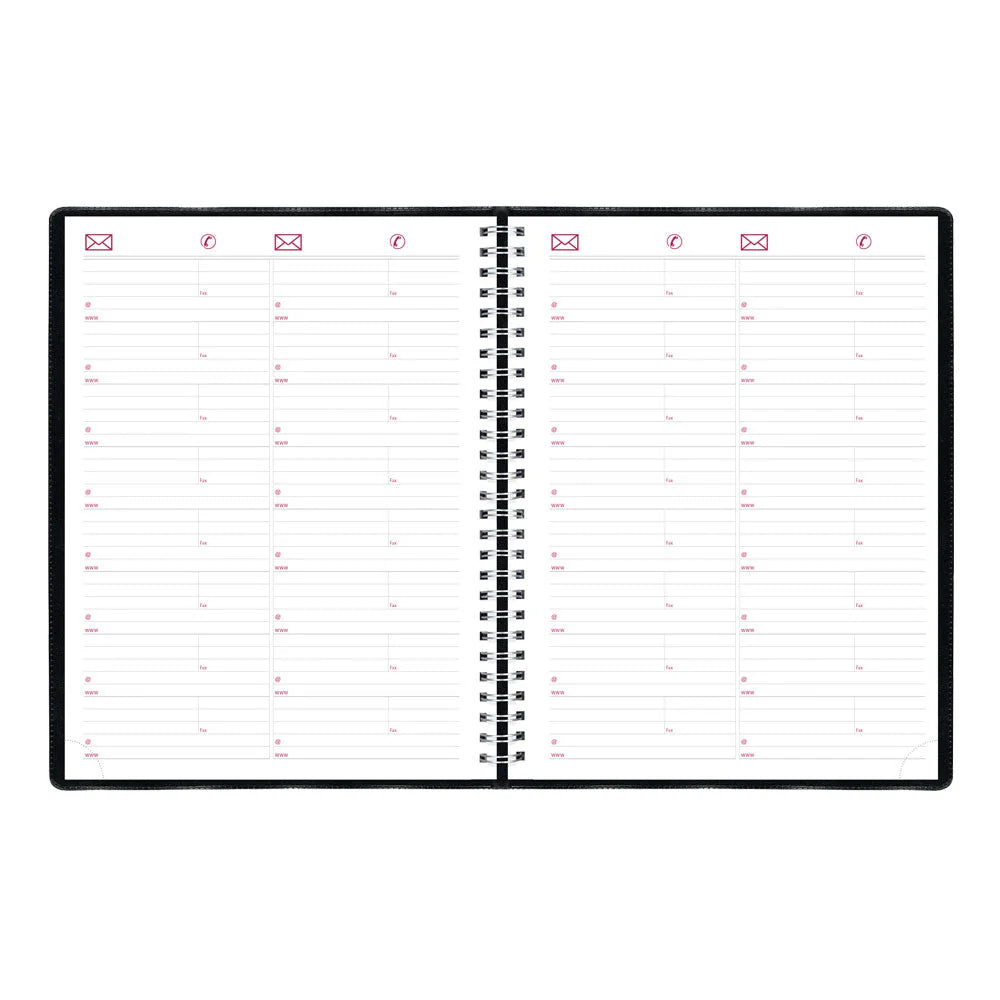 Brownline Essential 12-Month Weekly Diary 2027, 15-Min Appointments, English, Black, 11"x8.5"
