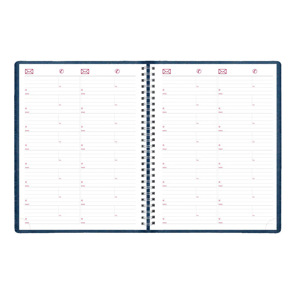 Brownline Essential 12-Month Weekly Diary 2027, 15-Min Appointments, English, Blue, 11"x8.5"