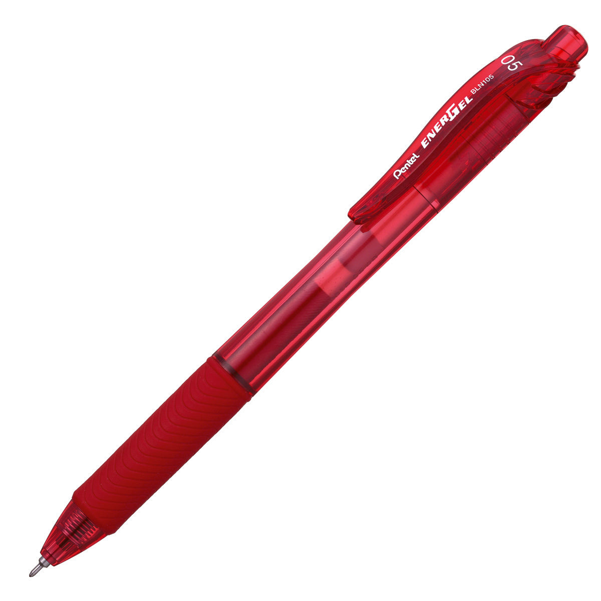 Pentel EnerGel-X Retractable Gel Pen 0.5 mm Needle Red (PENBLN105B)