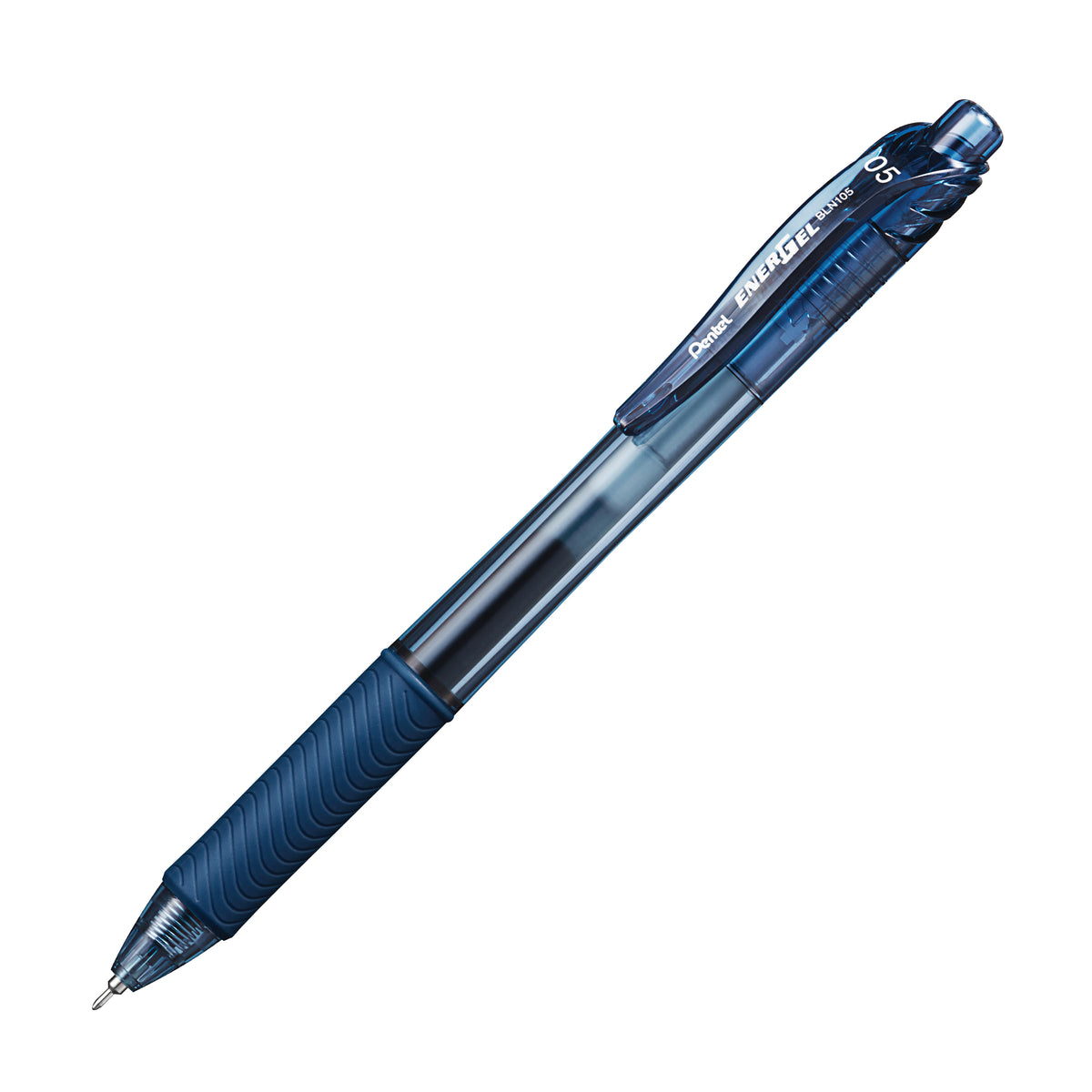 Pentel EnerGel-X Retractable Gel Pen 0.5 mm Needle Navy (PENBLN105CA)