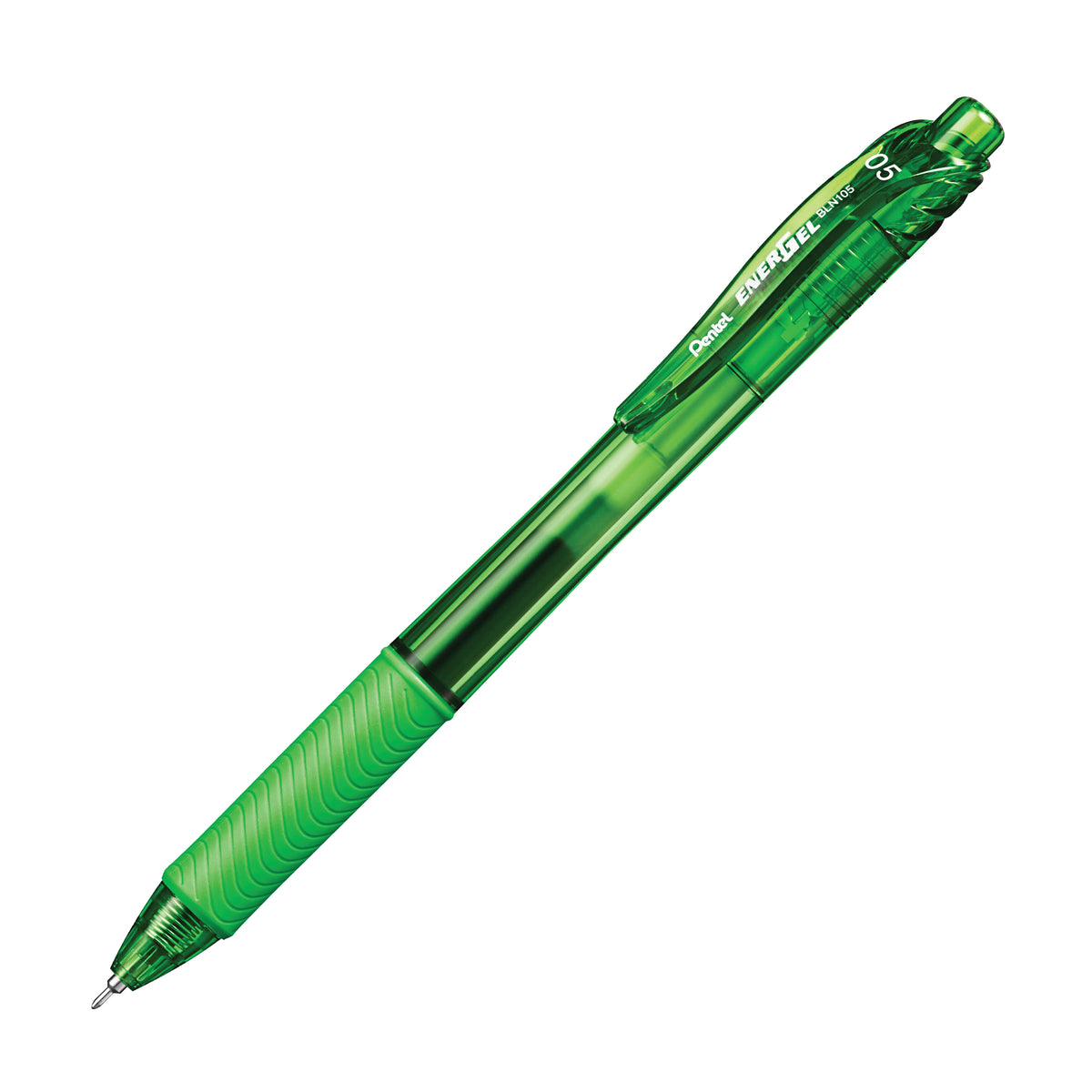 Pentel EnerGel-X Retractable Gel Pen 0.5 mm Needle Lime Green (PENBLN105K)