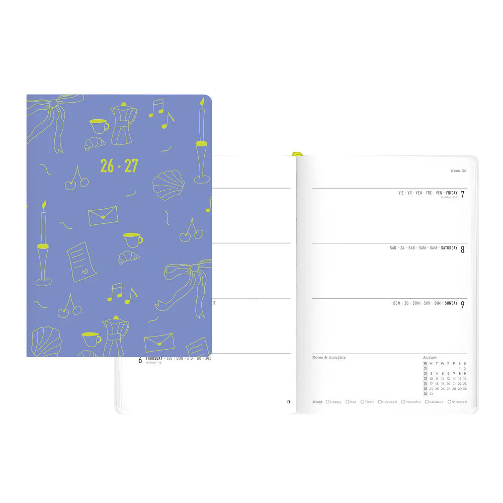 Letts Little Joys A5 Academic Week-to-View Planner 2026–2027 Blue