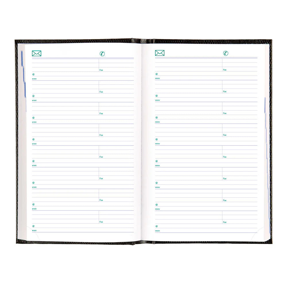 Agenda quotidien Blueline Essential 2026 de 12 mois – Janvier à décembre – 8 po x 5 po – Noir – Anglais