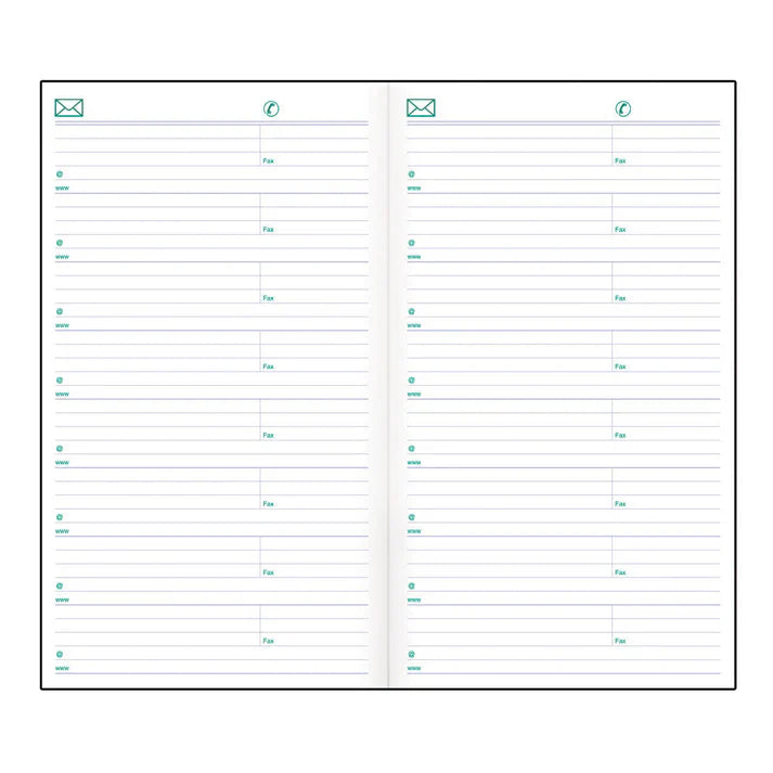 Agenda de poche bilingue Blueline Essential, deux semaines par page