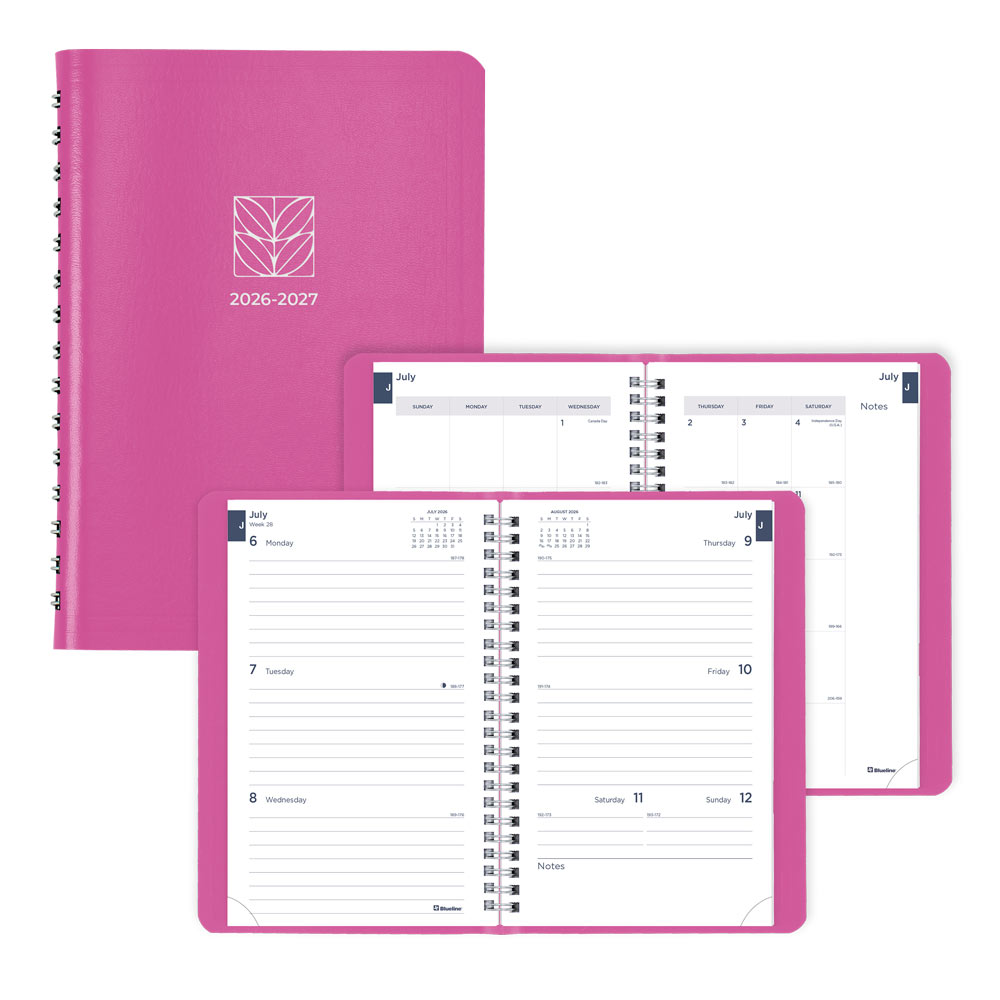 Blueline Fashion Academic Weekly Planner 13-Month July–July 8"x5"