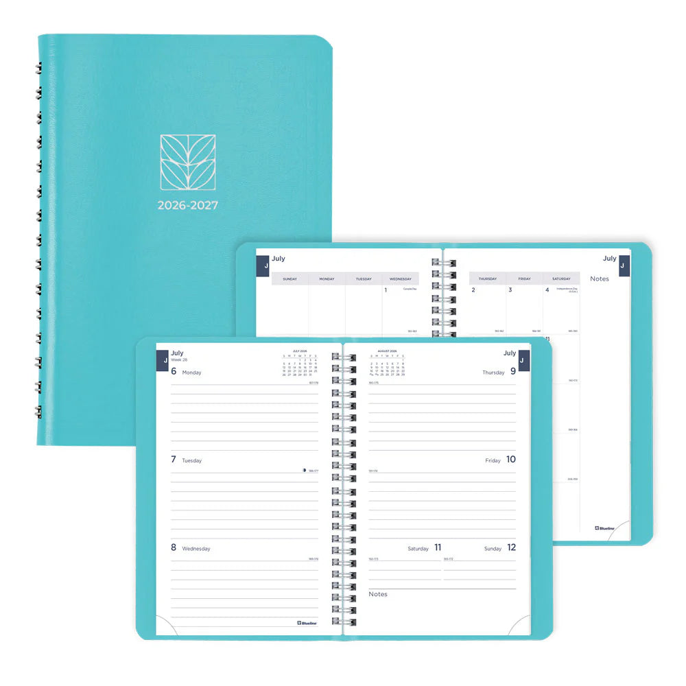 Blueline Fashion Academic Weekly Planner 13-Month July–July 8"x5"
