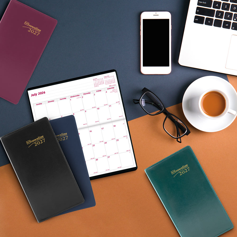 Blueline Essential 18-Month Pocket Planner July 2026–Dec 2027 Assorted