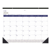 Calendrier de bureau académique Blueline DuraGlobe 13 mois, juillet-juillet, 22"x11"