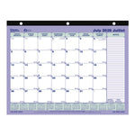 Blueline 13-Month Academic Monthly Desk Pad Bilingual July 2026–July 2027 8½"x11"